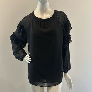 Loft dressy black top